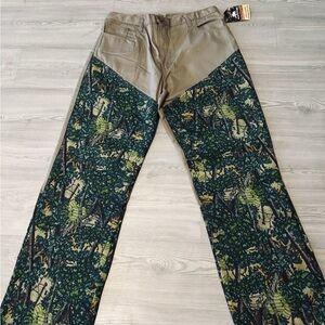 Men's Tan & Green Camouflage Cargo Pants